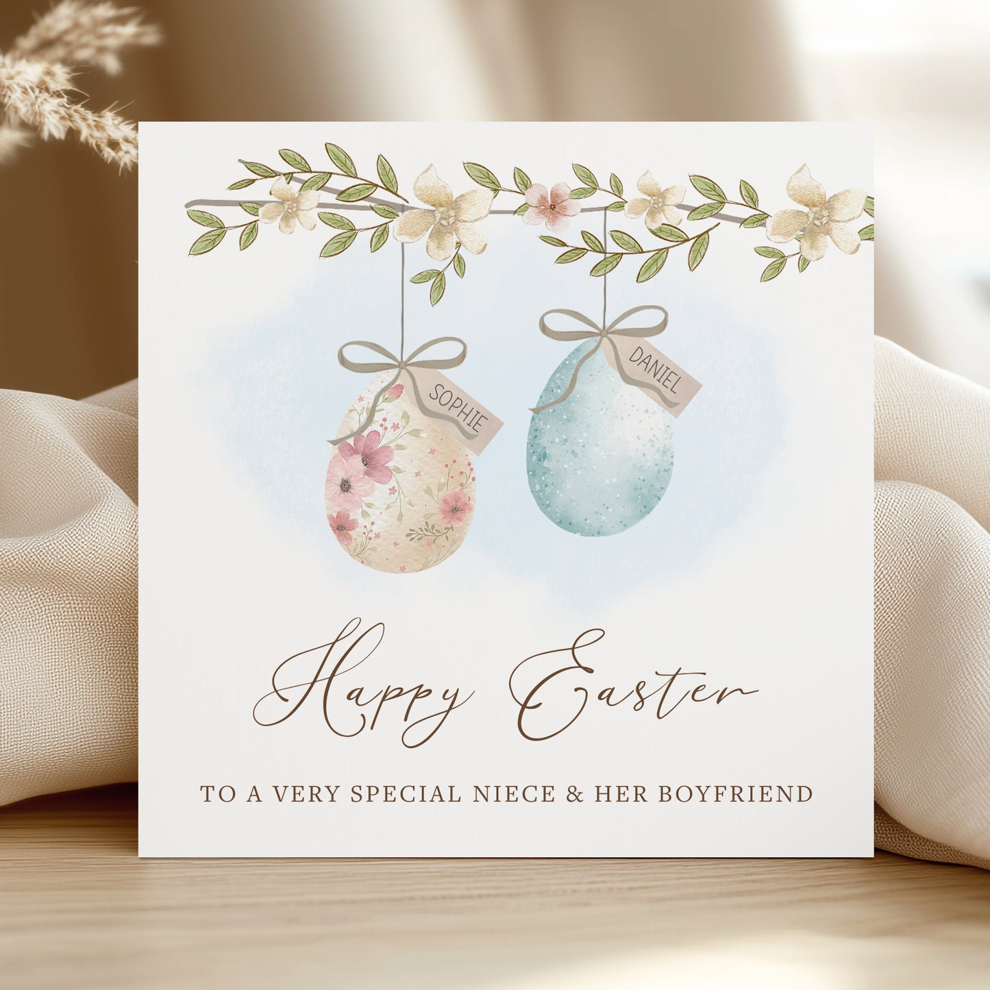 Personalised Easter Card for Special Couple