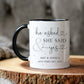 Set of Personalised 'He Asked, She Said Yes' Engagement Mugs