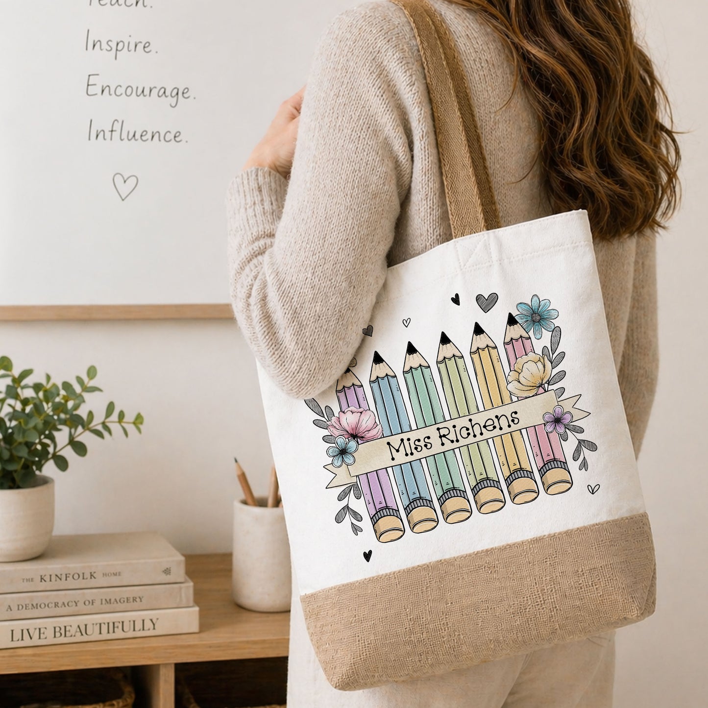 Personalised Jute Bag Gift For Teacher