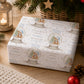 Personalised Blue First Christmas Wrapping Paper – Teddy Bear