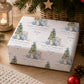 Personalised Baby’s First Christmas Wrapping Paper – Blue Christmas Mouse