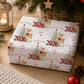 Personalised First Christmas Wrapping Paper – Red Reindeer 2026