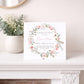Personalised New Home Floral Wreath Card