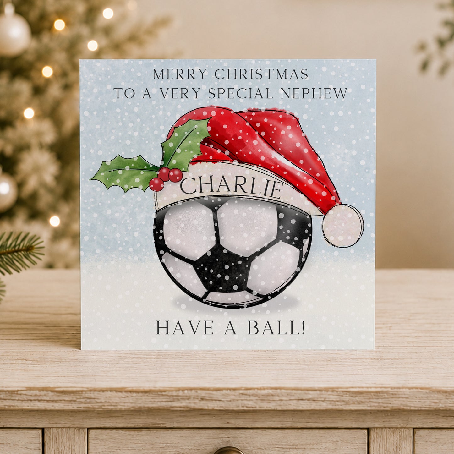 Personalised Football Christmas Wrapping Paper