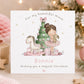 Personalised Girls Pink Ballerina Christmas Wrapping Paper