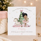 Personalised Girls Pink Ballerina Christmas Wrapping Paper