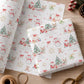 Personalised Christmas Wrapping Paper | Girls Santa Reindeer & Snowman Gift Wrap