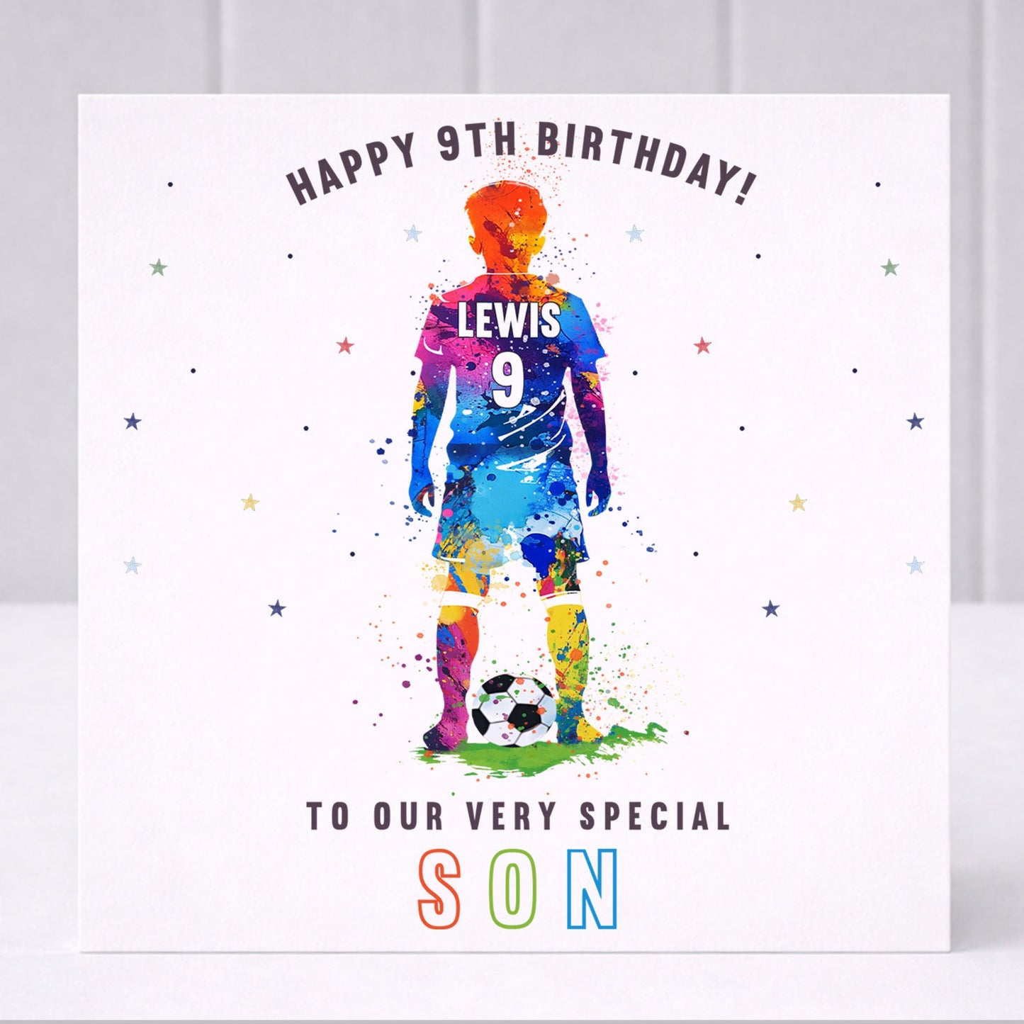 Personalised Boy's Football Wrapping Paper