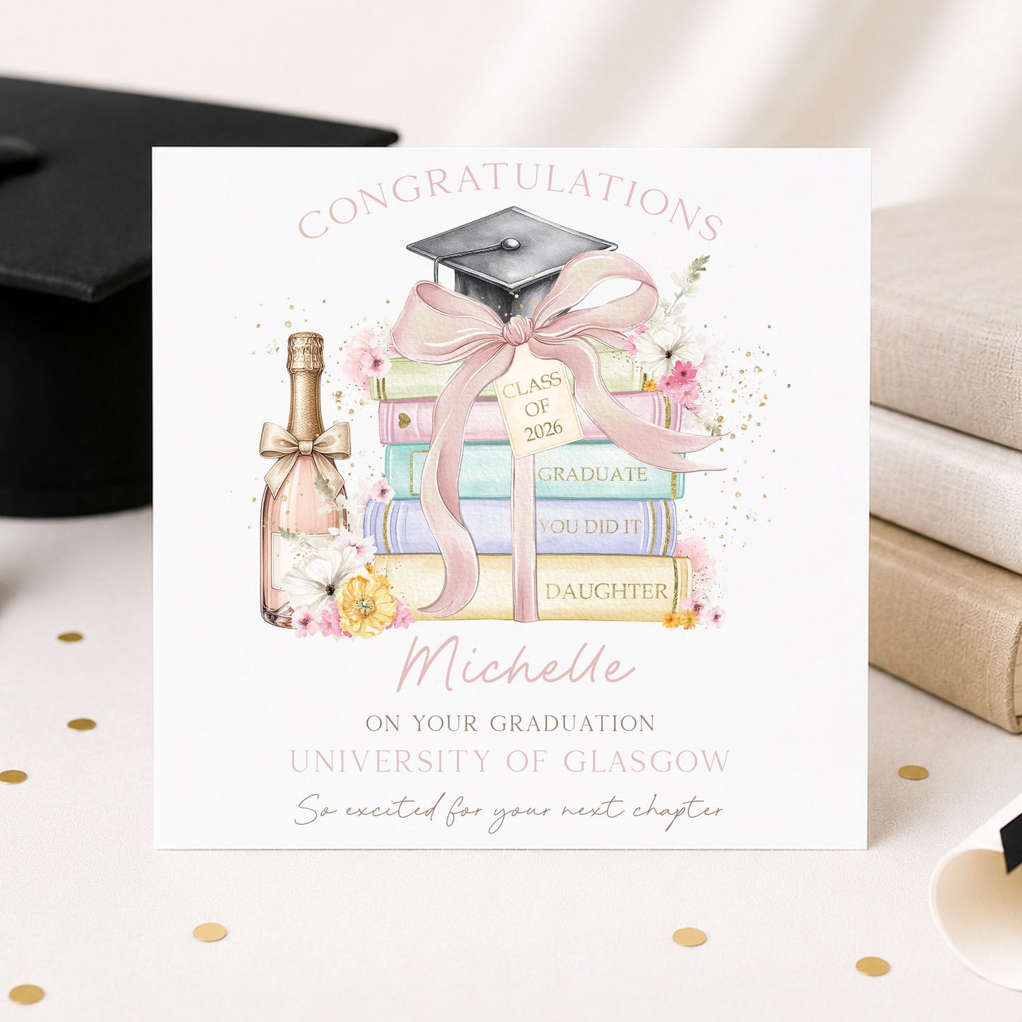 Personalised Niece Graduation Card