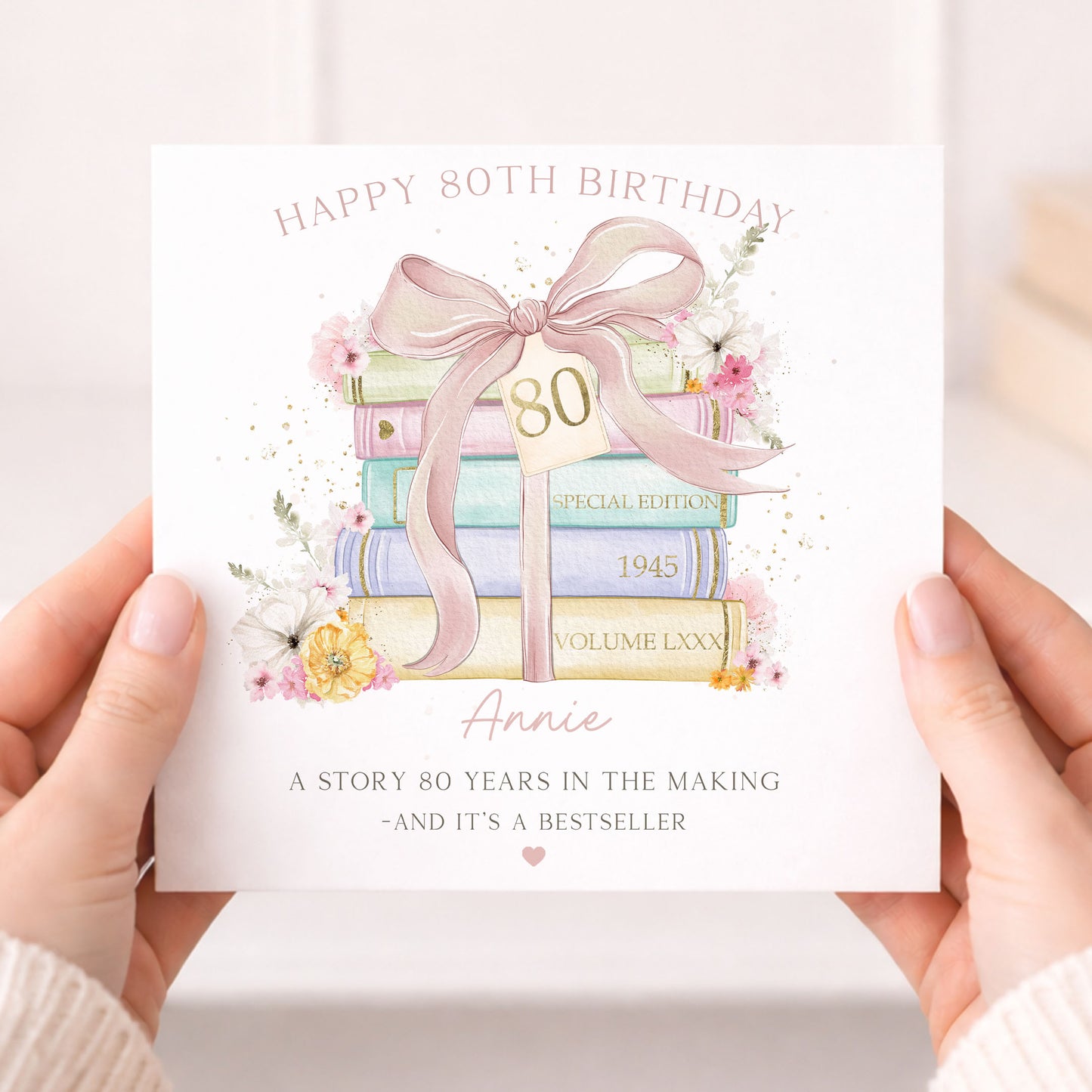 Personalised 80th Birthday Wrapping Paper For Mum