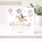 Personalised Girl's Princess & Unicorn Birthday Card