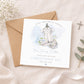 Personalised Boy's Blue Christening Baptism Day Wrapping Paper