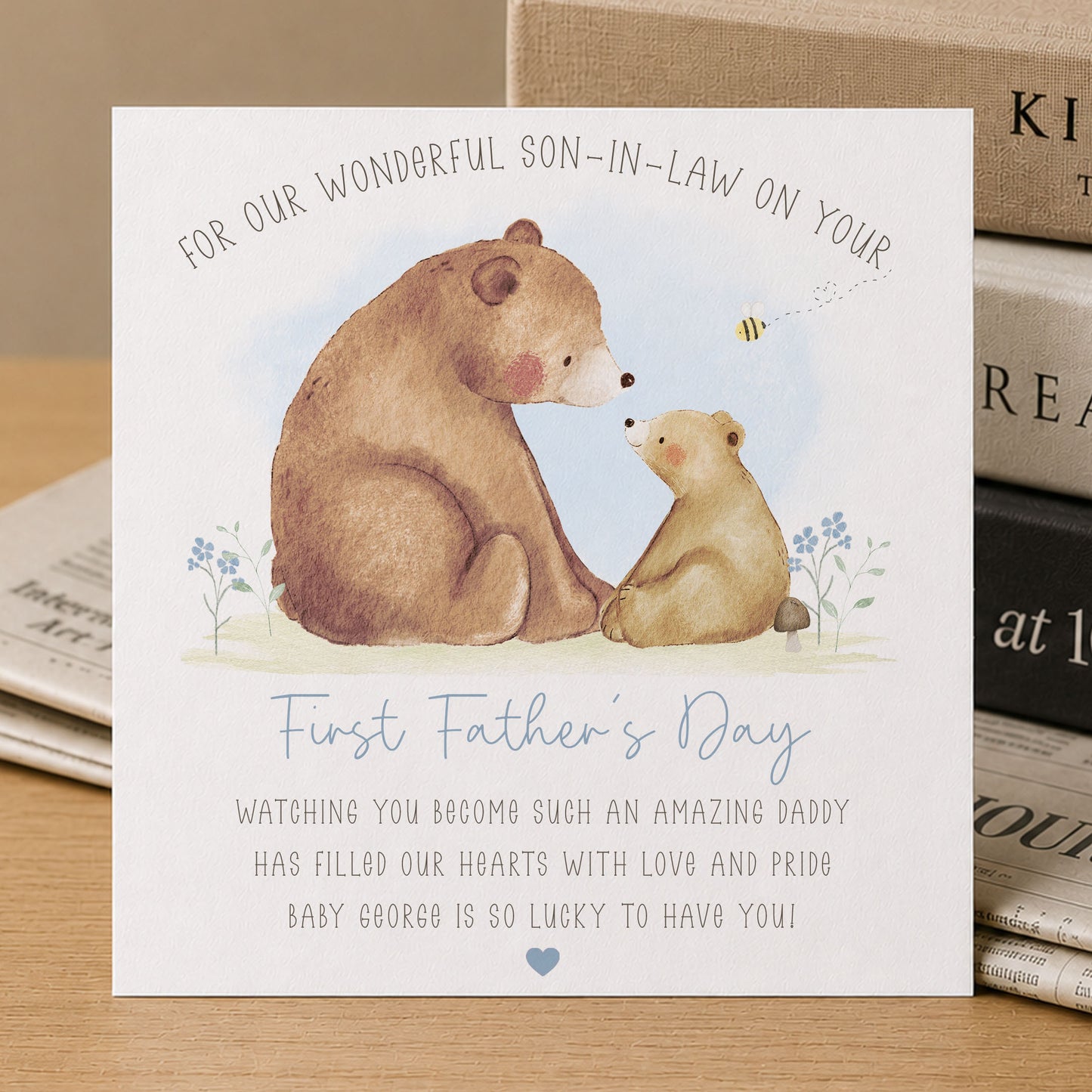 Personalised First Father’s Day Card for Son