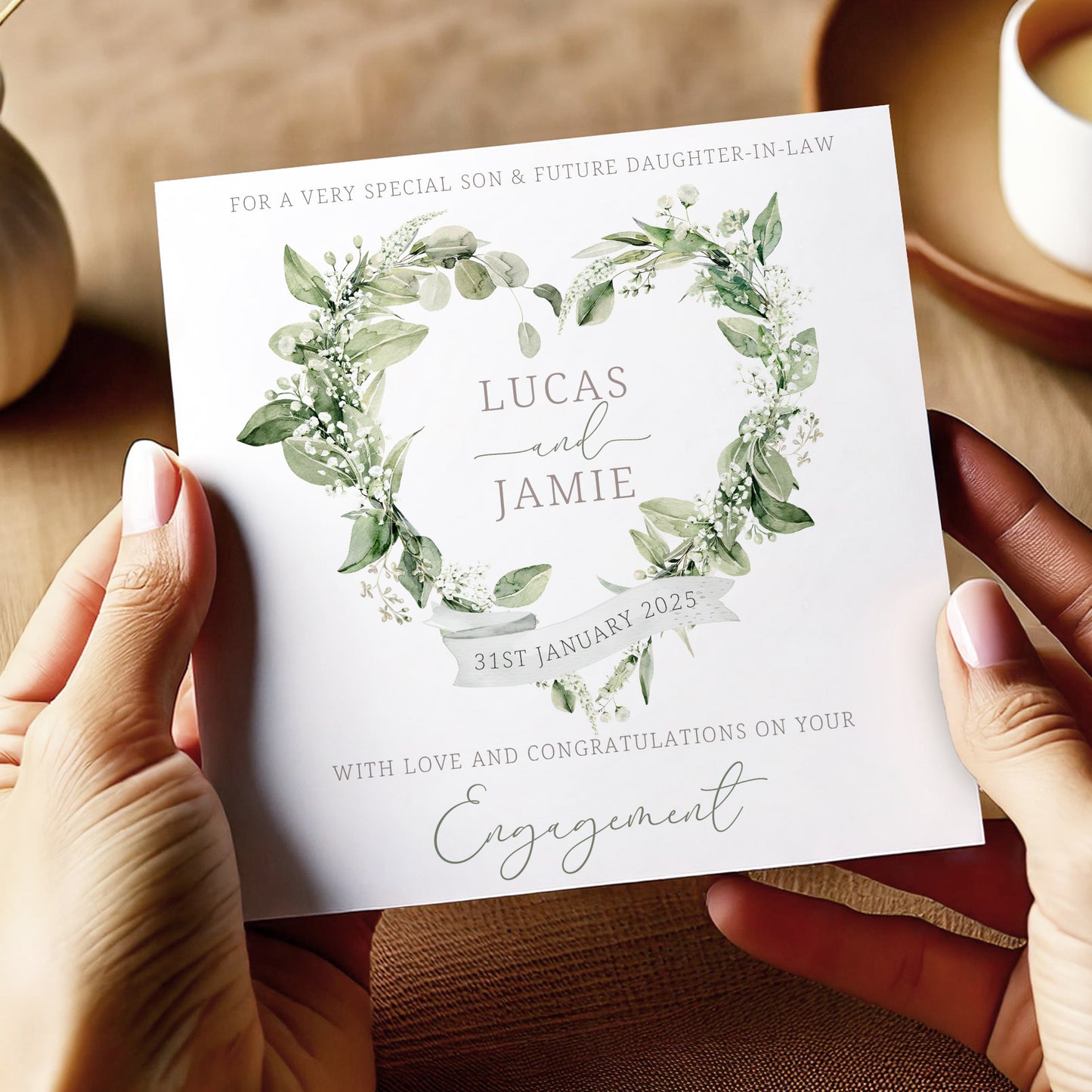 Personalised Heart Engagement Card