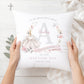Personalised Floral Dress Christening Baptism Cushion