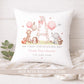 Personalised Girl's Floral Christening Baptism Cushion