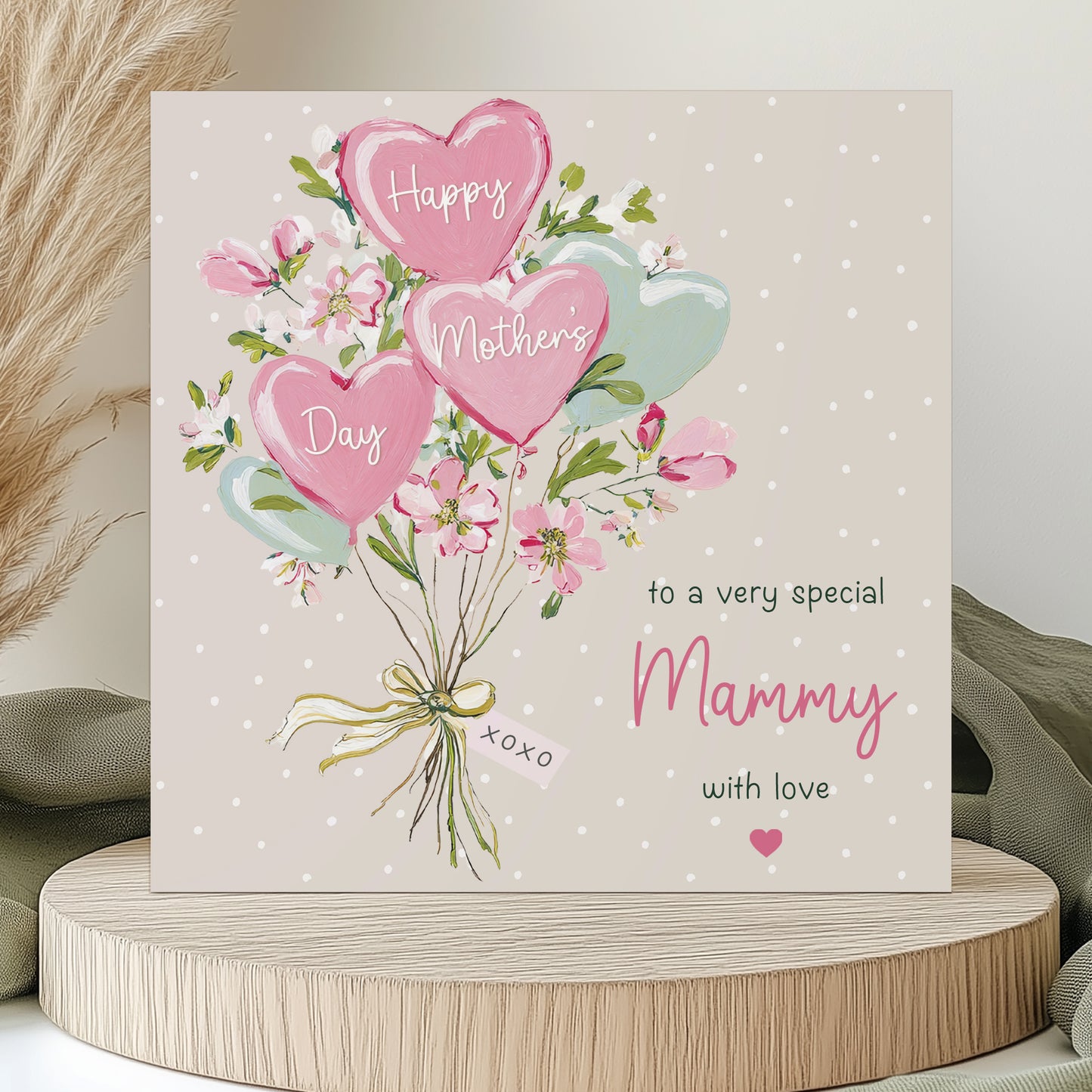 Mother's Day Floral Balloons Wrapping Paper