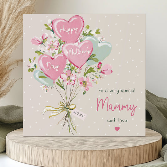 Mother’s Day Floral Balloons Card