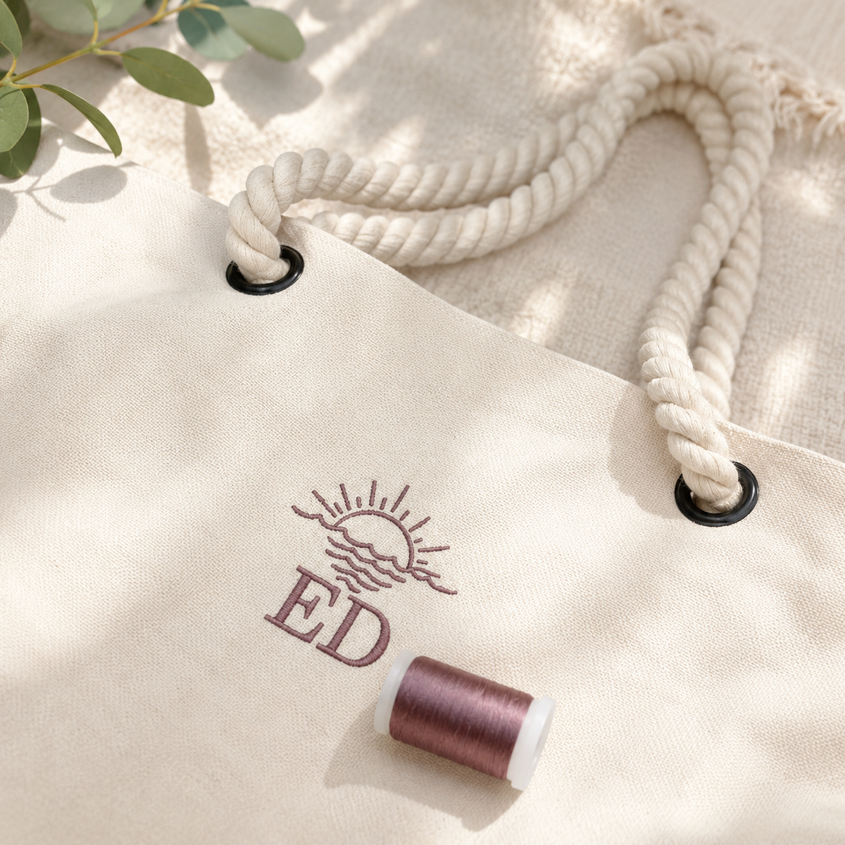 Personalised Embroidered Beach Bag