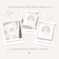 Personalised Pink Rainbow Christening Baptism Cushion