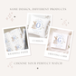 Personalised Blue Bunny Christening Baptism Cushion