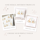 Personalised Green Safari Animals Christening Baptism Cushion