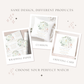 Personalised Green Eucalyptus Elephant Christening Baptism Cushion