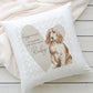 Personalised Sharing the Sofa with Cocker Spaniel Cushion