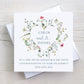 Personalised Wildflower Heart Engagement Card