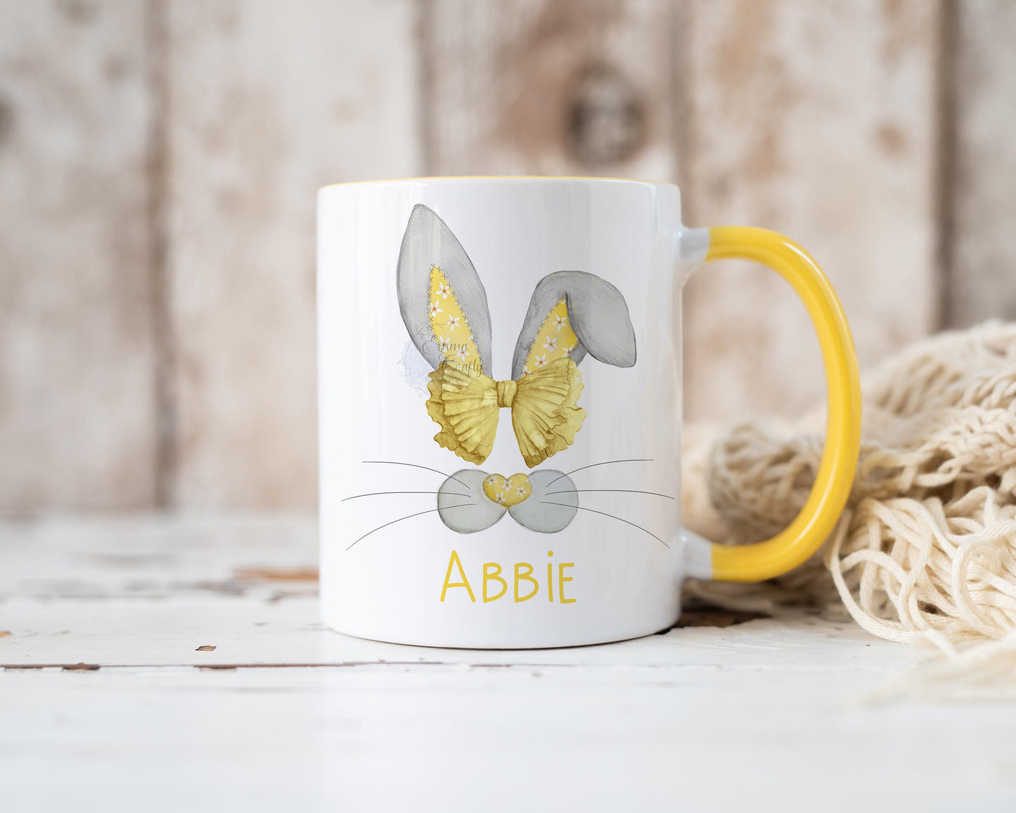 Personalised Bunny Ears Easter Mug