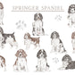 Personalised Sharing the Sofa with Springer Spaniel Cushion