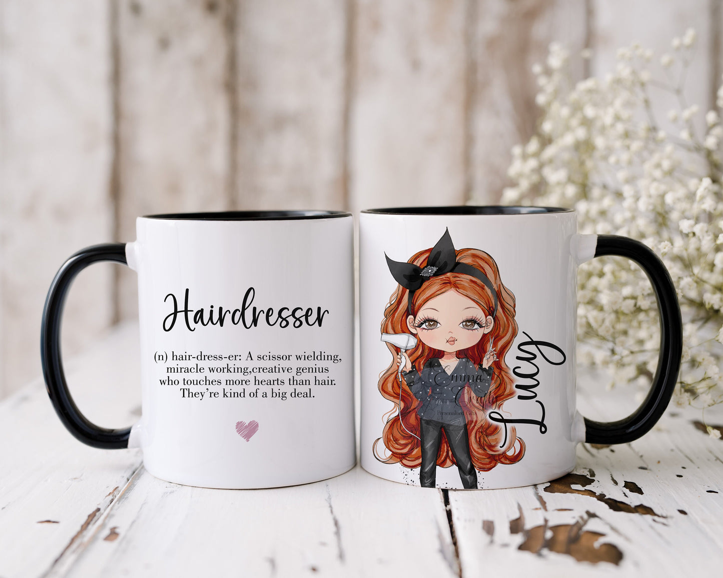 Personalised Hairdresser Mug - Choice of Hair & Skin Tones