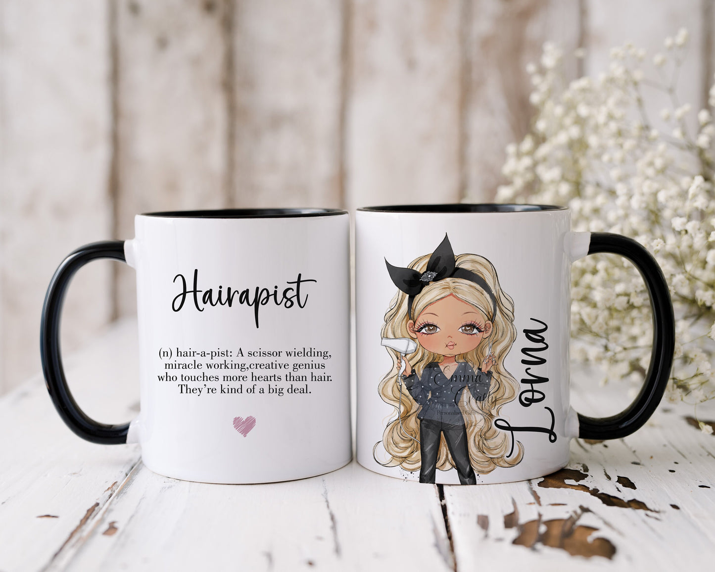 Personalised Hairdresser Mug - Choice of Hair & Skin Tones