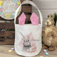 Personalised Linen Bunny Treat Hunt Bag