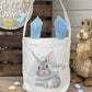 Personalised Linen Bunny Treat Hunt Bag