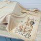 Personalised French Bulldog Fleece Printed Pet Blanket