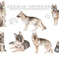 Personalised German Shepherd Fleece Printed Pet Blanket