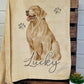 Personalised Golden Retriever Fleece Printed Pet Blanket