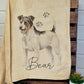 Personalised Jack Russell Fleece Printed Pet Blanket