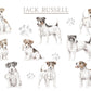 Personalised Jack Russell Fleece Printed Pet Blanket