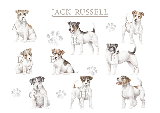 Personalised Jack Russell Fleece Printed Pet Blanket