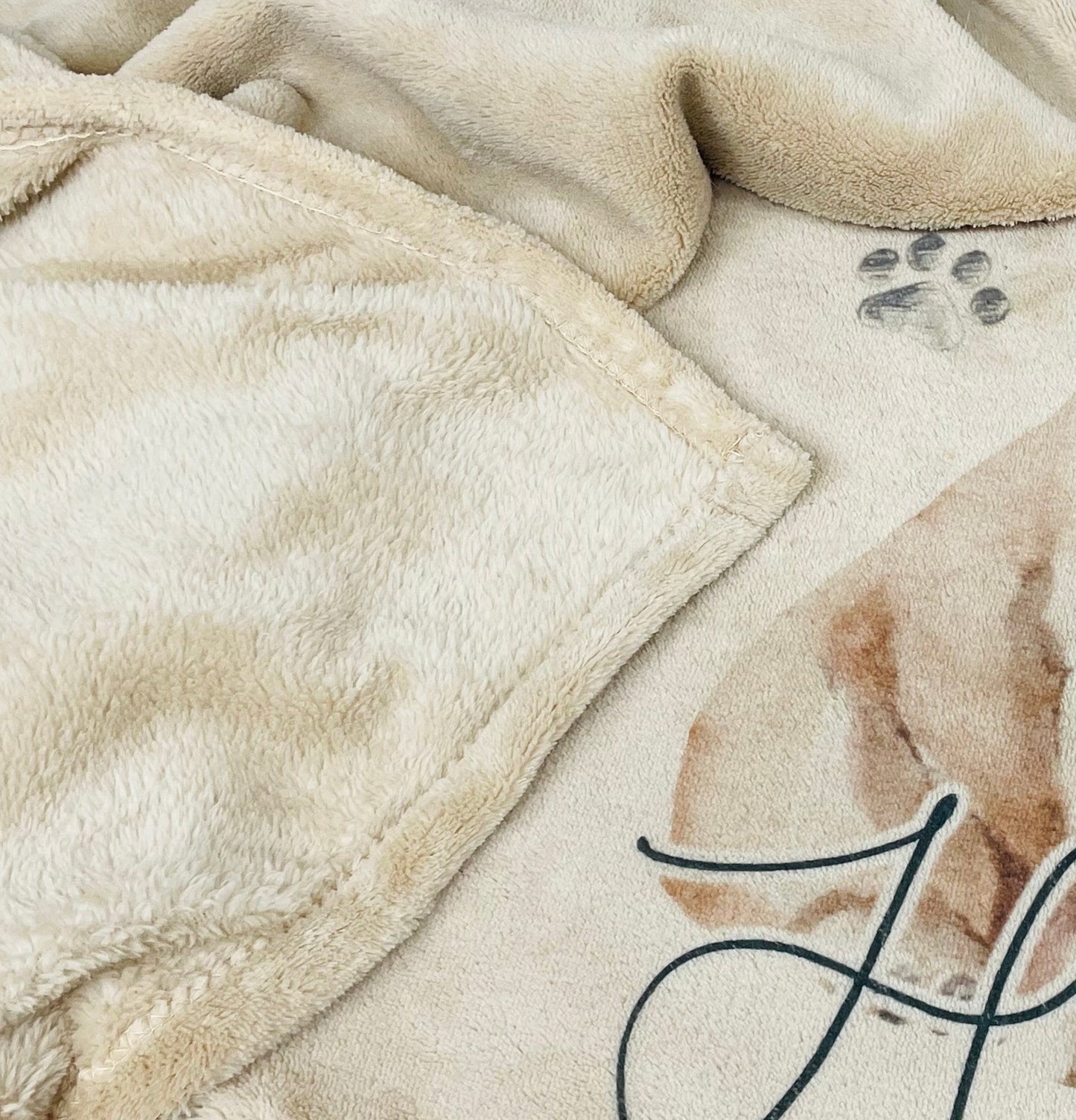 Personalised Pug Fleece Printed Pet Blanket