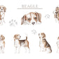 Personalised Beagle Fleece Printed Pet Blanket