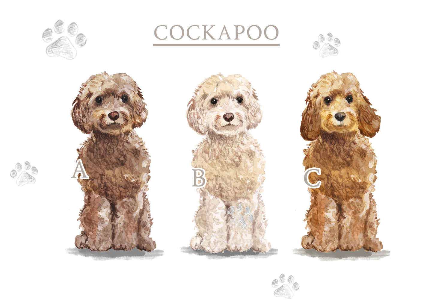 Personalised Cockapoo Fleece Printed Pet Blanket