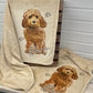 Personalised Cockapoo Fleece Printed Pet Blanket