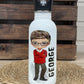 Personalised Boy Character School Water Bottle