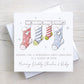 Personalised 1st Christmas as a Family Card, First Christmas as a Family of 3, 4 or 5 Card, First Christmas as Mummy, Daddy and Baby Card