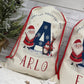 Personalised Santa Sack, Christmas Sack, Christmas Present Sack for Boys & Girls, Christmas Toy Sack with Initial and Name, Xmas Gift Bag