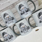 Personalised Christmas Gonk Mug , Grey Girl and Boy Gonk Mug, Christmas Movie Mug, Hot Chocolate Mug, Grey Christmas Gonk Mug for Him & Her