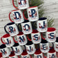 Personalised Christmas Mug, Red or Navy Santa & Reindeer Mug, Christmas Movie Mug, Hot Chocolate Mug, Christmas Eve Box, Stocking Filler